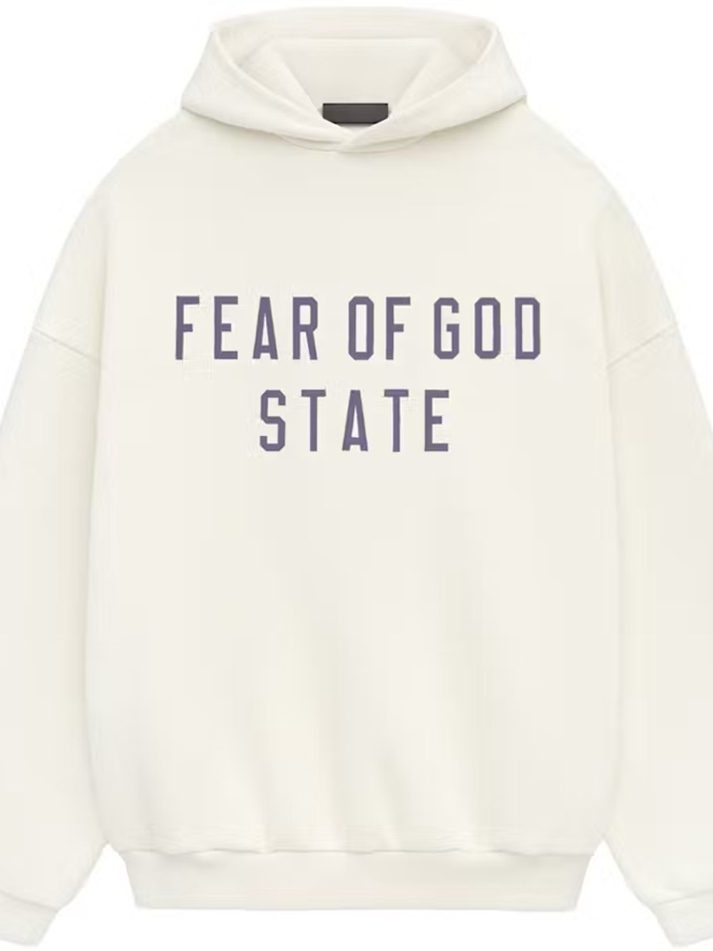 Fear of God Off-White Crewneck with Purple Logo